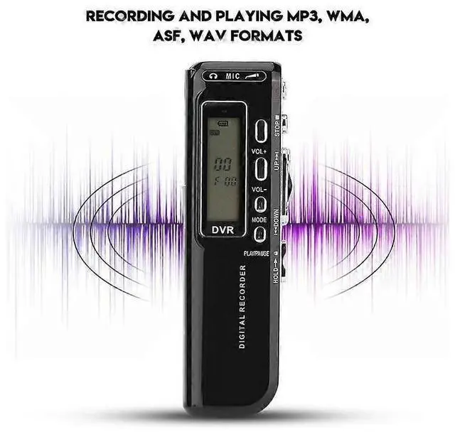 Alt view image 5 of 5 - Ecocleanpath 8GB Mini Digital Voice Recorder, Professional Dictaphone with Auto Recording & Phone Call Feature (Black)