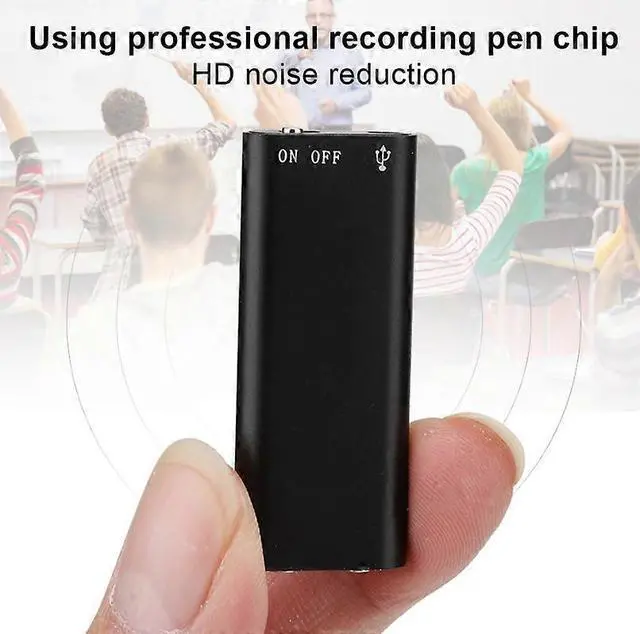 Alt view image 3 of 5 - Ecocleanpath 8GB Zinc Alloy HIFI MP3 Player & HD Noise Reduction Voice Recorder, Black