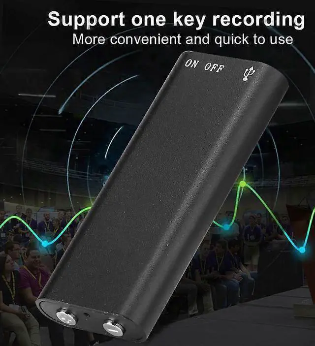 Alt view image 4 of 5 - Ecocleanpath 8GB Zinc Alloy HIFI MP3 Player & HD Noise Reduction Voice Recorder, Black