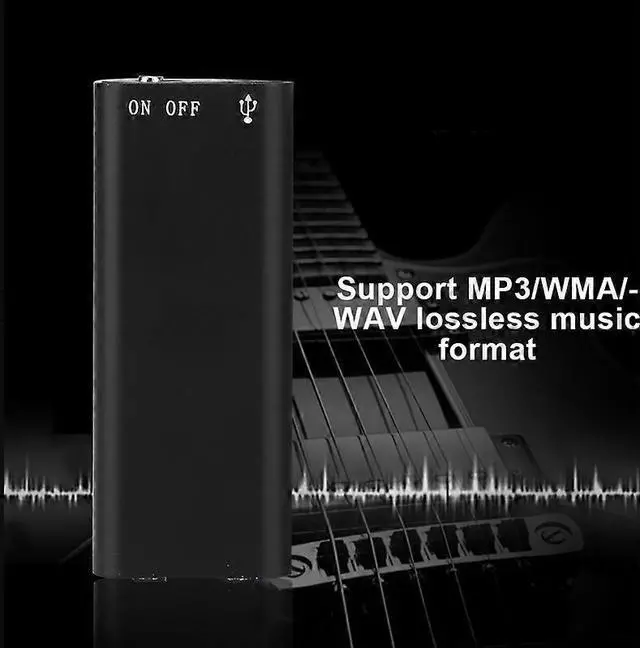 Alt view image 5 of 5 - Ecocleanpath 8GB Zinc Alloy HIFI MP3 Player & HD Noise Reduction Voice Recorder, Black