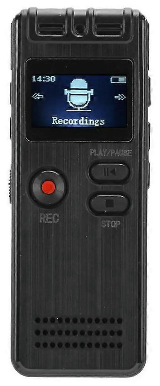 Main image of Ecocleanpath 8GB Digital Audio Recorder with OTG & Memory Card Support | MP3 Player, Black