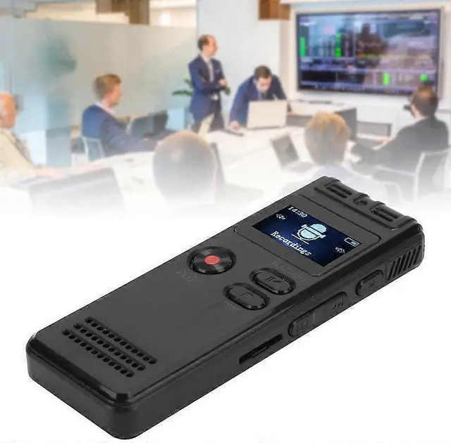 Alt view image 4 of 5 - Ecocleanpath 8GB Digital Audio Recorder with OTG & Memory Card Support | MP3 Player, Black