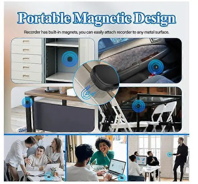 Alt view image 2 of 5 - Ecocleanpath 64GB Voice Activated Recorder for Lectures & Meetings, 3-in-1 Portable MP3 Player & USB Drive (Black)