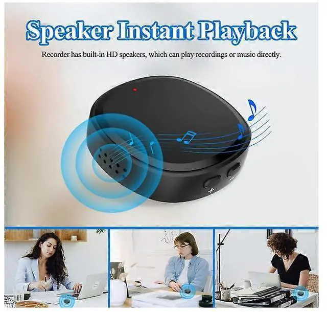 Alt view image 4 of 5 - Ecocleanpath 64GB Voice Activated Recorder for Lectures & Meetings, 3-in-1 Portable MP3 Player & USB Drive (Black)