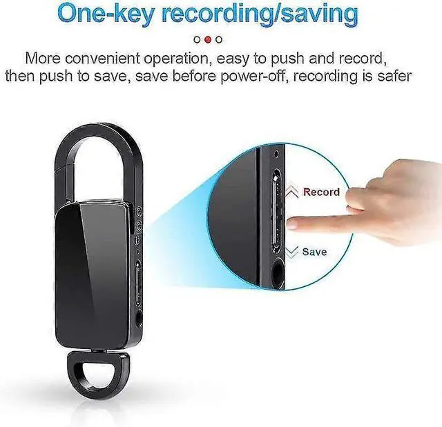 Alt view image 2 of 5 - Ecocleanpath S20+1104H3 Mini Voice Recorder with Voice Activation & MP3 Playback, 128Kbps HD Audio