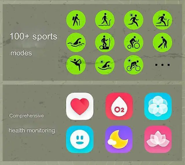 Alt view image 4 of 5 - Ecocleanpath Smartwatch with Digital Crown, Heart Rate & Blood Oxygen Monitor, Alexa Voice Assistant (Green)