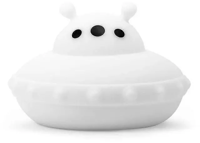 Main image of Ecocleanpath UFO Spaceship Night Light for Kids - 9 Color Changing, Portable & Rechargeable Toddler Lamp