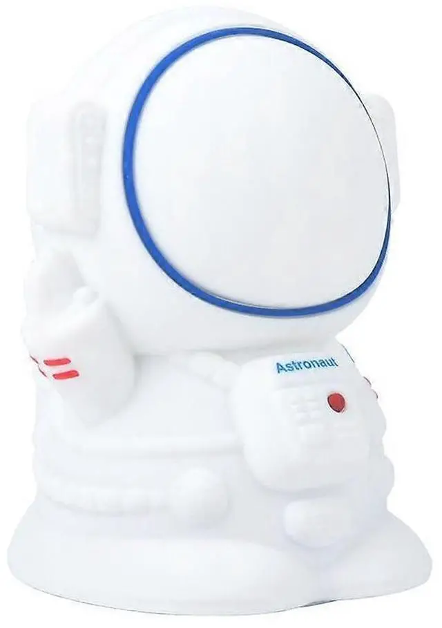 Main image of Ecocleanpath Astronaut Night Light for Kids - Color Changing, Timer, USB Rechargeable Nursery Lamp (White)
