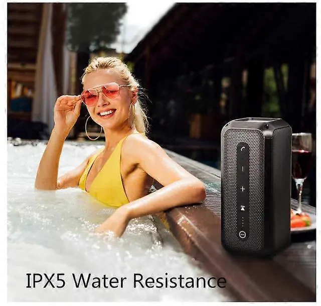Alt view image 5 of 5 - Ecocleanpath T3 30W Portable Bluetooth Speaker, IPX5 Waterproof, 12H Playtime, Stereo Pairing, Black