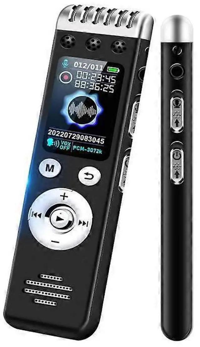 Main image of Ecocleanpath 16GB Voice Activated Recorder with Noise Reduction, 150H Continuous Recording for Lectures & Meetings (Black)