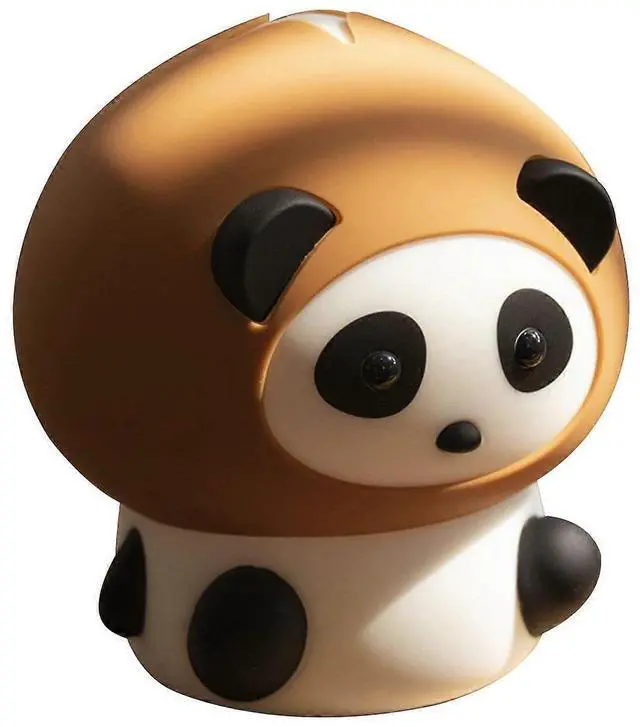 Main image of Ecocleanpath Cute Panda Night Light, 7-Color Changing LED, Touch Dimmable Timer, USB Rechargeable Kids Bedside Lamp (Brown)
