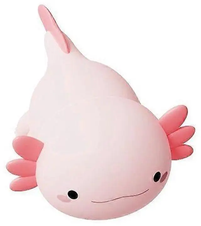 Main image of Ecocleanpath Axolotl Night Light for Kids - Portable Rechargeable Table Lamp with Timer, Pink Kawaii Room Decor Gift