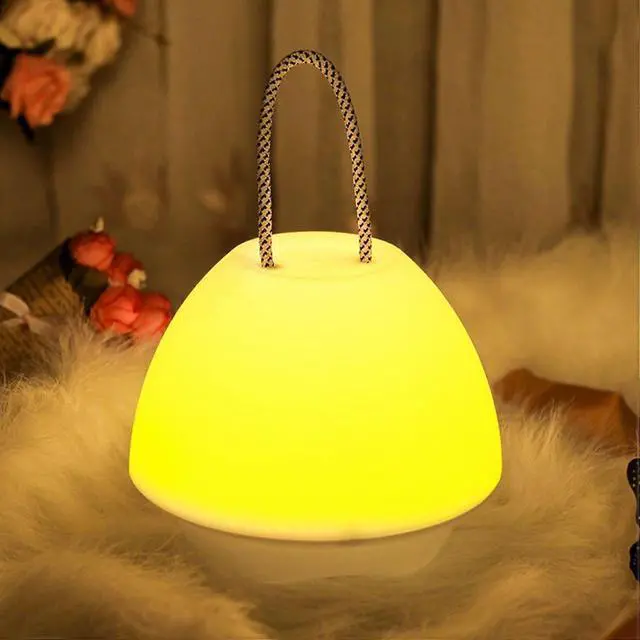 Alt view image 2 of 5 - Ecocleanpath USB Rechargeable LED Desk Lamp, Dual Yellow/White Light, 1600mAh Battery, Portable Night Light for Bedroom