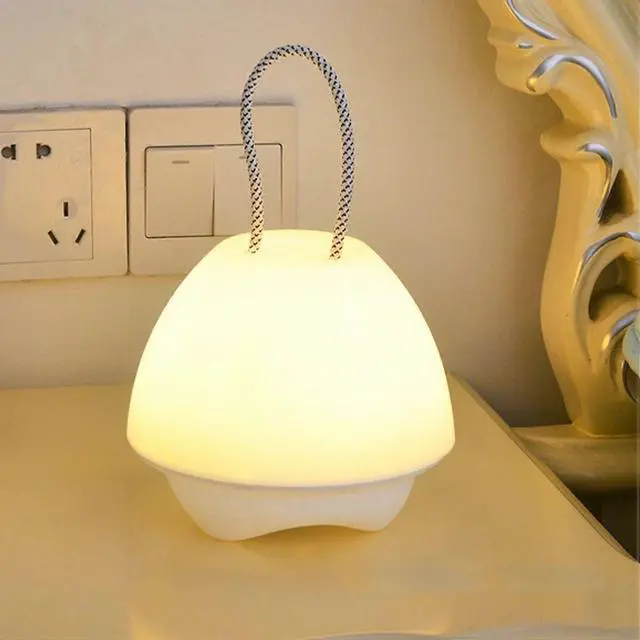 Alt view image 3 of 5 - Ecocleanpath USB Rechargeable LED Desk Lamp, Dual Yellow/White Light, 1600mAh Battery, Portable Night Light for Bedroom