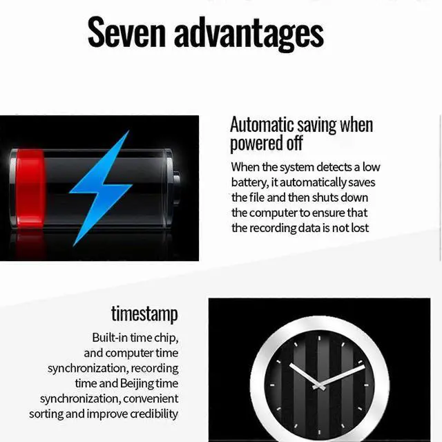 Alt view image 5 of 5 - Ecocleanpath 16GB Magnetic MP3 Player Recorder with HD Noise Reduction & Voice Activation, Includes Earphones (Black)