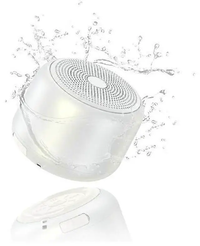Main image of Ecocleanpath Portable Bluetooth Speaker 5.0, 15H Playtime, IPX5 Waterproof, Loud Stereo Sound with Bass (White)