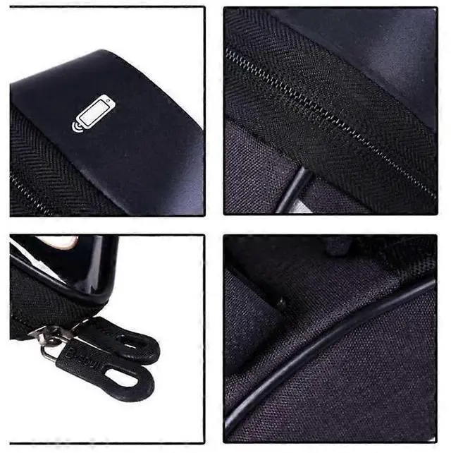 Alt view image 3 of 5 - Ecocleanpath Waterproof EVA Bike Phone Mount Bag with Rain Cover, Universal 6.8" Touchscreen Holder & Storage Pouch (Black)