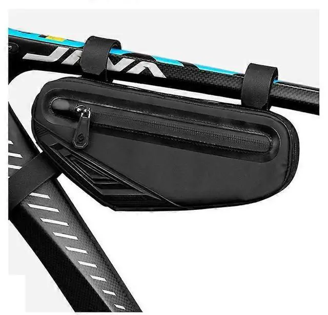 Main image of Ecocleanpath Large Waterproof Bike Frame Bag, Triangle Pouch & Phone Holder, Black Cycling Accessory