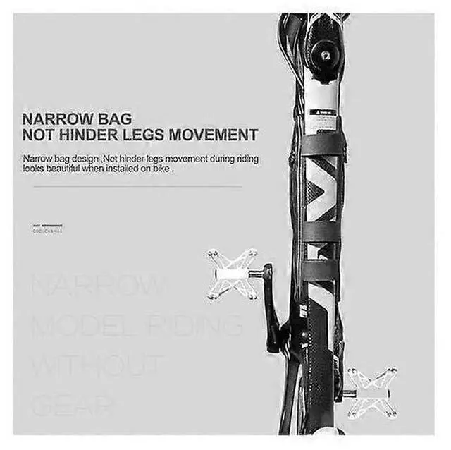 Alt view image 4 of 5 - Ecocleanpath Large Waterproof Bike Frame Bag, Triangle Pouch & Phone Holder, Black Cycling Accessory