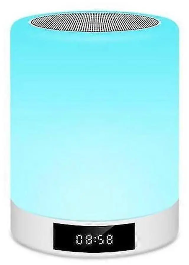 Main image of Ecocleanpath A60805H1 5-in-1 Bluetooth Speaker with LED Light, FM Radio, Alarm & Charging