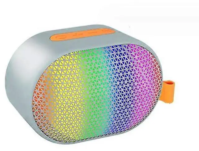 Main image of Ecocleanpath D68K Portable Bluetooth Speaker with RGB Lights, 5W HD Sound, Waterproof, TWS Pairing (Gray)