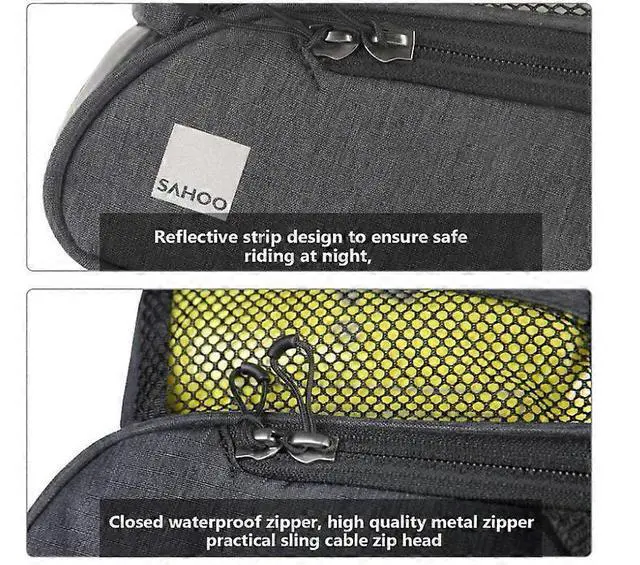 Alt view image 5 of 5 - Ecocleanpath Waterproof Bike Underseat Bag, 1.8L MTB/Road Bicycle Saddle Bag with Reflective Safety