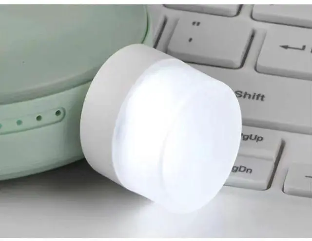 Alt view image 4 of 5 - Ecocleanpath 6-Pack USB LED Night Light, Warm White Plug-in Mini Bulb for Bedroom, Bathroom, Hallway