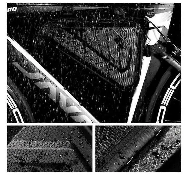 Alt view image 5 of 5 - Ecocleanpath Waterproof Bike Frame Bag, Front Tube Handlebar Storage for Phones & Gear, Black