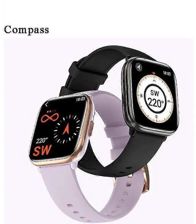 Alt view image 5 of 5 - Ecocleanpath Women's Smart Watch with Blood Pressure & Heart Rate Monitor, 1.75" AMOLED Display, Bluetooth Calling