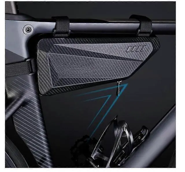 Alt view image 3 of 5 - Ecocleanpath 1.5L EVA Hard Shell Waterproof Bike Triangle Bag | Shockproof Motorcycle/E-Bike Storage