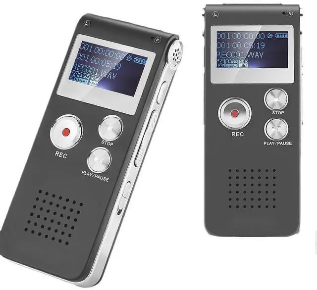 Alt view image 5 of 5 - Ecocleanpath 8GB 650HR Digital Voice Recorder & MP3 Player - Rechargeable, Portable, Black