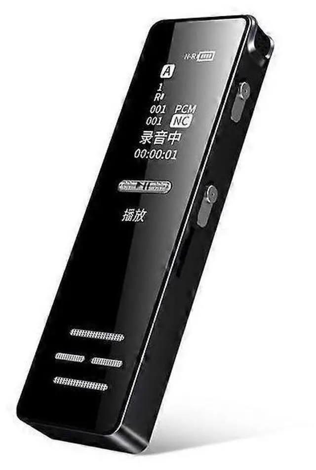 Main image of Ecocleanpath Black Mini Voice Recorder with MP3 Player | 20H Recording, Voice Control, Noise Reduction