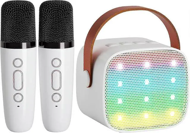 Main image of Ecocleanpath Portable Karaoke Machine with 2 Wireless Mics, Bluetooth Speaker for Kids & Adults, LED Lights, Birthday Gift