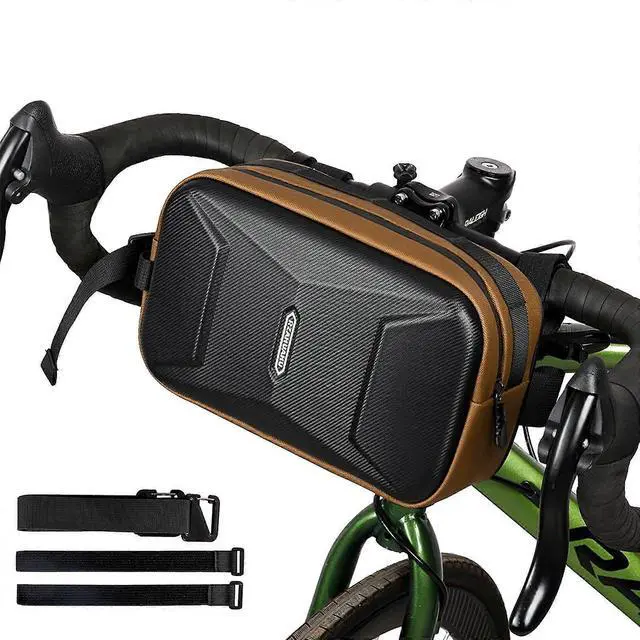 Main image of Ecocleanpath Waterproof Handlebar Bike Bag, 3L Hardshell Cycling Pack with Shoulder Strap