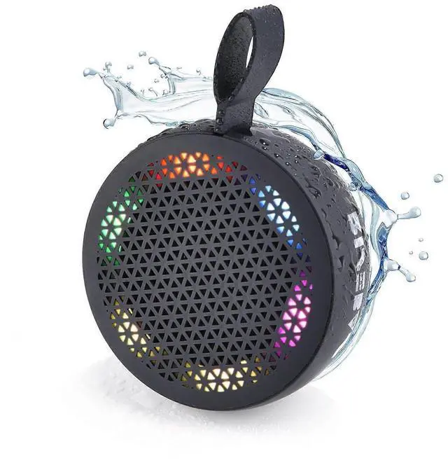 Main image of Ecocleanpath Waterproof Bluetooth Shower Speaker with LED Light, Hands-Free Speakerphone for Bath, Pool & Outdoor