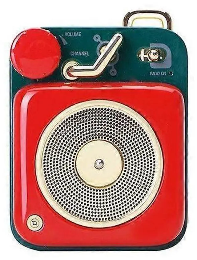 Main image of Ecocleanpath Mini Retro Bluetooth Speaker - Portable Metal Wireless Speaker with HiFi Sound, Lanyard & 7H Playback