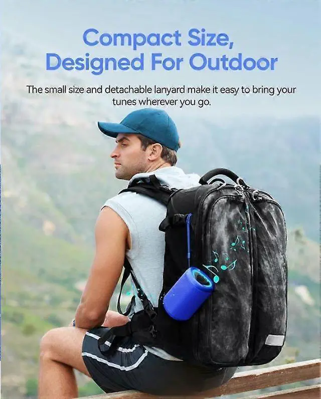 Alt view image 4 of 5 - Ecocleanpath Portable Bluetooth Speaker with Lights, 15H Playtime, IPX5 Waterproof, TWS Pairing, 30W Stereo Sound