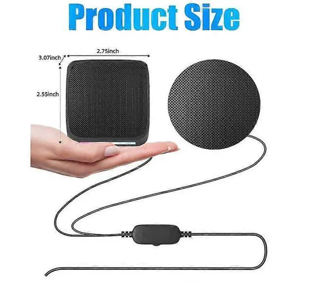 Alt view image 5 of 5 - Ecocleanpath USB Powered Computer Speakers with 3.5mm Aux, Compact Hi-Fi Sound for PC, Laptop & Phone (Black)