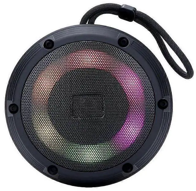 Main image of Ecocleanpath Colorful Light Bluetooth Speaker, Waterproof Outdoor Wireless with 4H Playtime & HiFi Sound (Black)