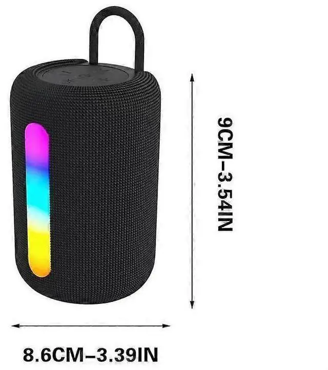 Alt view image 3 of 5 - Ecocleanpath Portable Mini Bluetooth Speaker with Handle, Wireless Stereo for Indoor/Outdoor Party, Black