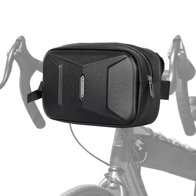 Main image of Ecocleanpath 3.2L Waterproof Bike Handlebar Bag, Hard Shell EVA with Front Pouch for Mountain/Road Bikes