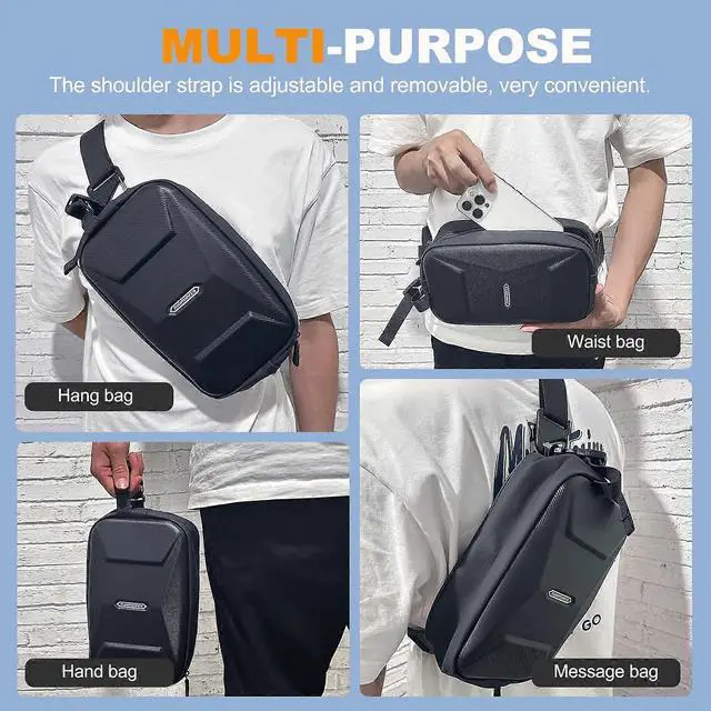 Alt view image 4 of 4 - Ecocleanpath 3.2L Waterproof Bike Handlebar Bag, Hard Shell EVA with Front Pouch for Mountain/Road Bikes