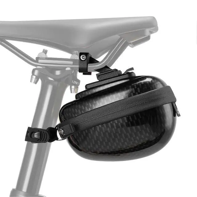 Main image of Ecocleanpath Small 0.4L Bike Saddle Bag - Waterproof, Quick-Release, Taillight Compatible Cycling Pouch