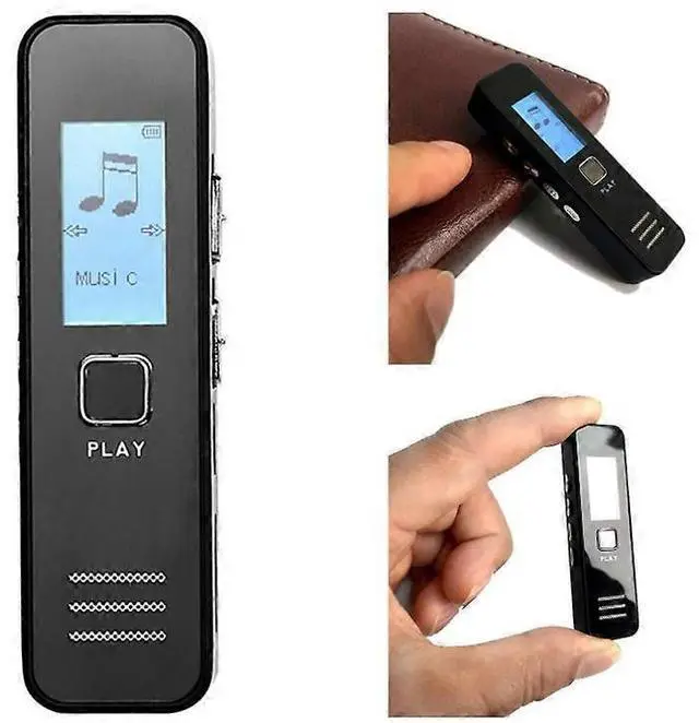 Alt view image 2 of 5 - Ecocleanpath Black USB Rechargeable Digital Voice Recorder Pen with Noise Cancellation & Music Playback