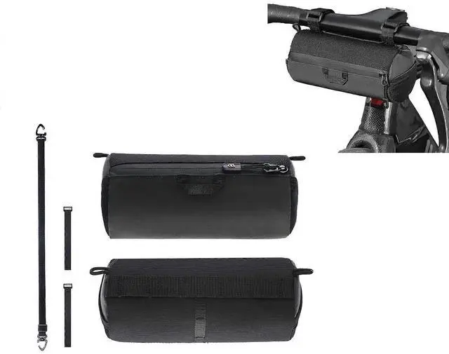 Main image of Ecocleanpath Portable Bike Handlebar Bag with Shoulder Strap - Large Capacity Front Storage for Cycling