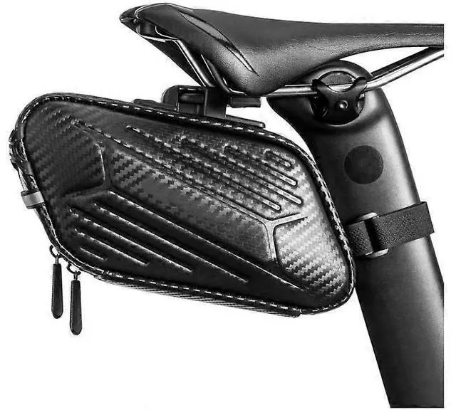 Main image of Ecocleanpath Waterproof 1.5L Bike Saddle Bag with Reflective Strip, Side Zipper & Double Fixation