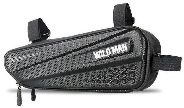 Alt view image 2 of 5 - Ecocleanpath Waterproof Bike Top Tube Bag, Large Capacity MTB/Road Bicycle Frame Pouch with Phone Protection (Black)