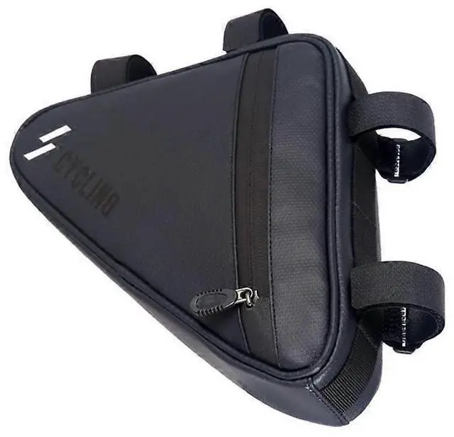 Alt view image 5 of 5 - Ecocleanpath Mountain Bike Frame Bag with Phone Case - Reflective, Waterproof Storage for MTB Accessories (Black)