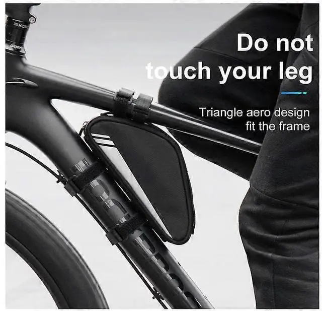 Alt view image 3 of 5 - Ecocleanpath 0.7L Triangle Bike Frame Bag - Aero Tool Pouch for Road & Mountain Bicycles (Black)