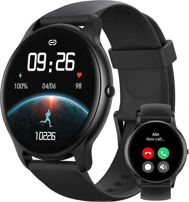 Main image of Ecocleanpath Fitomo Smart Watch: Bluetooth Calls, 100+ Sports Modes, Heart Rate & Sleep Tracker, IP68 Waterproof